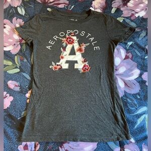 Aeropostale medium A floral T-shirt. Used but in good condition condition